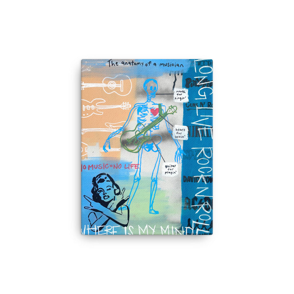 Musician Anatomy Canvas