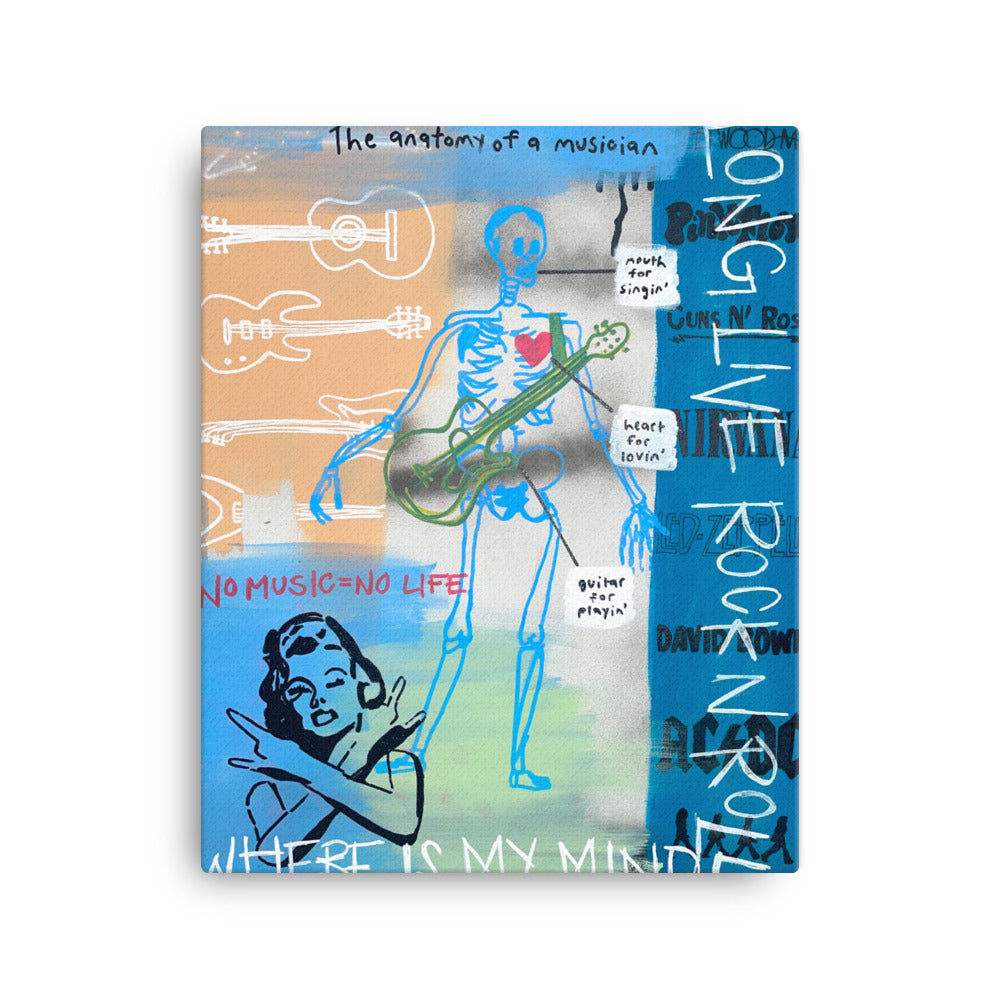 Musician Anatomy Canvas