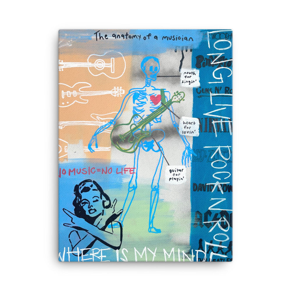 Musician Anatomy Canvas