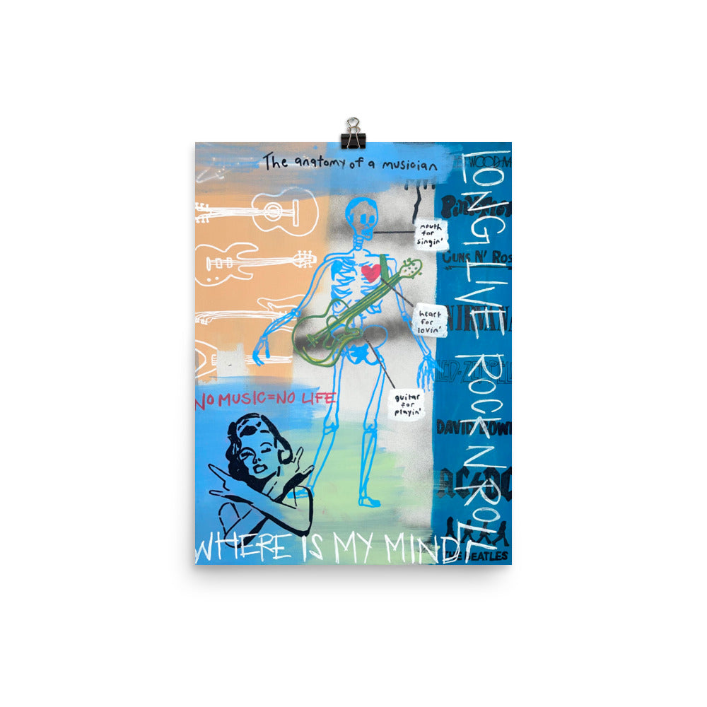 Musician Anatomy Poster