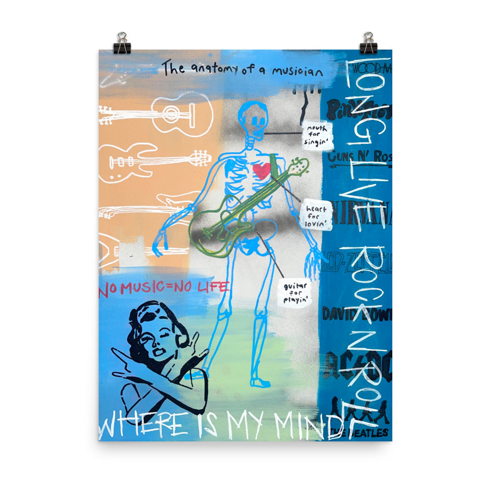 Musician Anatomy Poster