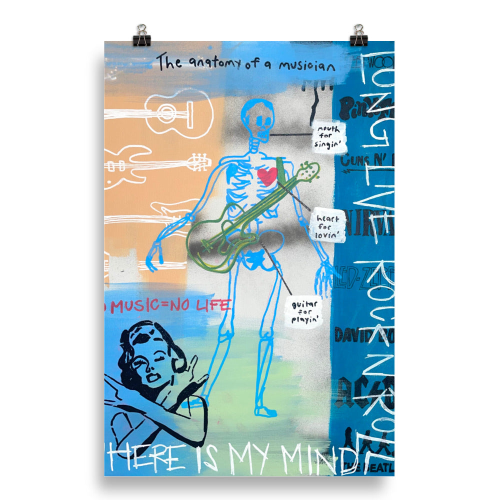 Musician Anatomy Poster